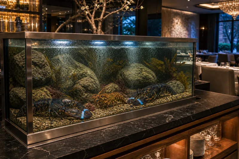 Seafood tank maintenance company